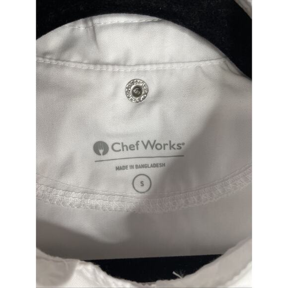 Chef Works Women's Springfield White Chef Coat, Great Used Condition -Sz Small - Picture 2 of 10
